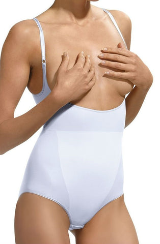 Control Body Open Bust Shaping Body Bianco