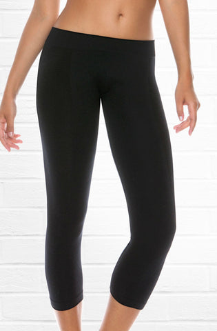 Control Body 3/4 Length Sports Leggings Nero