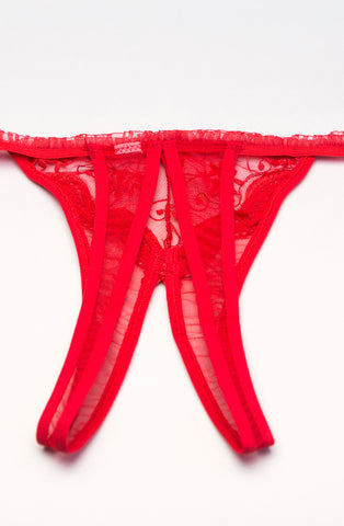 Shirley of Hollywood Thong Red