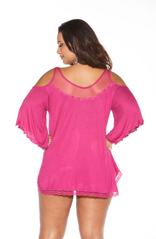 Shirley of Hollywood Sleepshirt Magenta